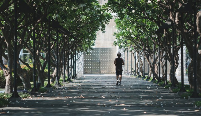 man jogging